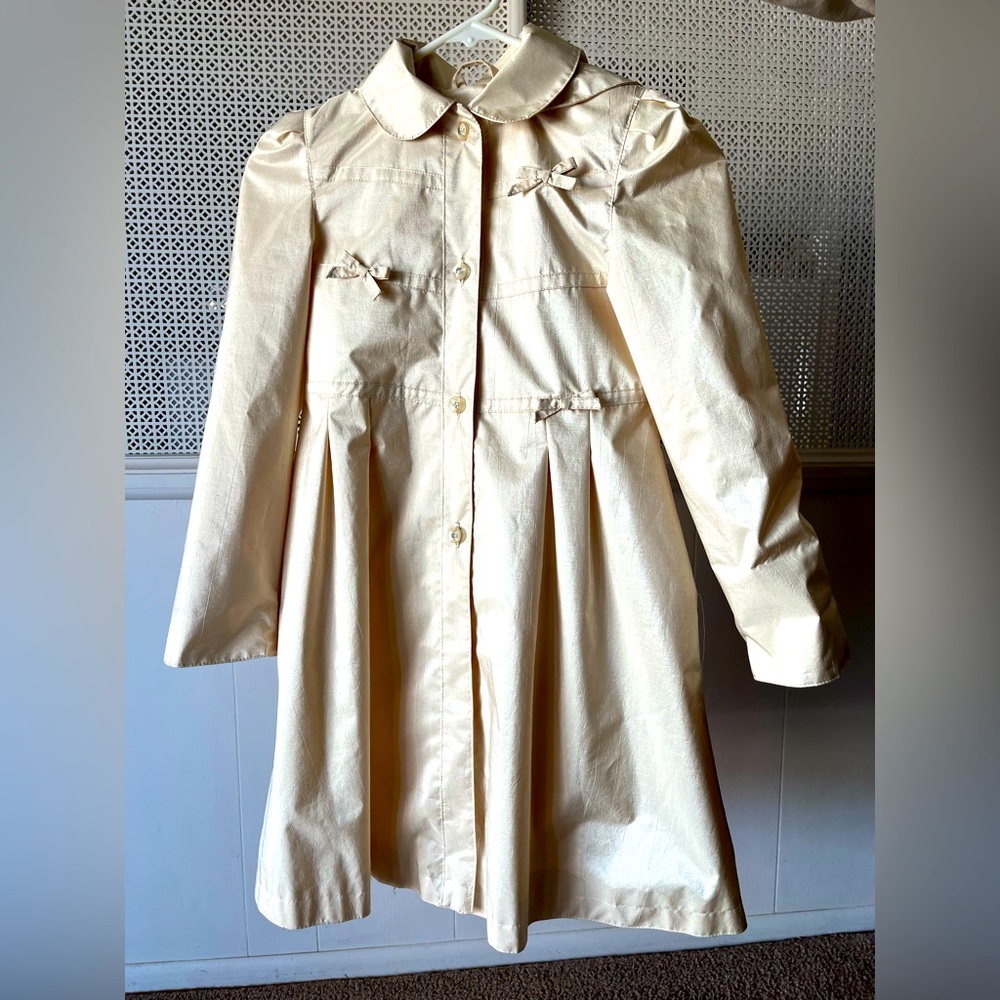 Vintage Rothschild Child’s Raincoat Pale Gold 6X